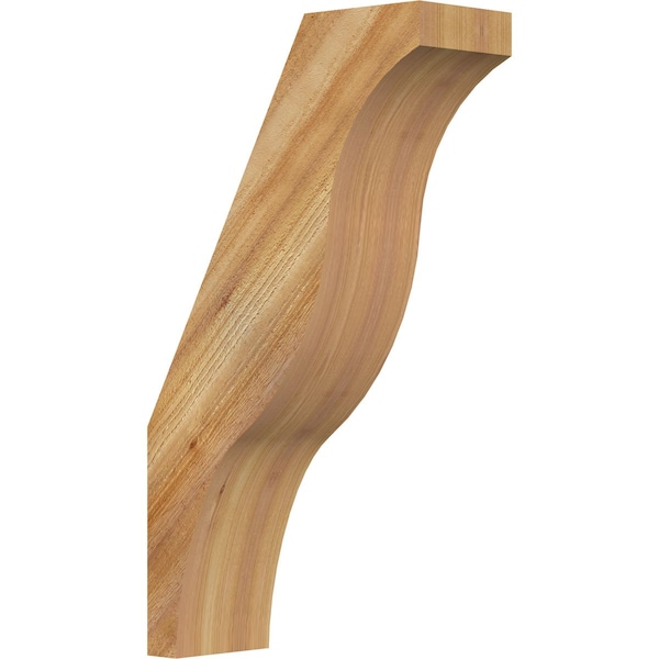 Ekena Millwork 6"W x 16"D x 28"H Funston Rough Sawn Knee Brace, Western Red Cedar BRC06X16X28FST00RWR - main